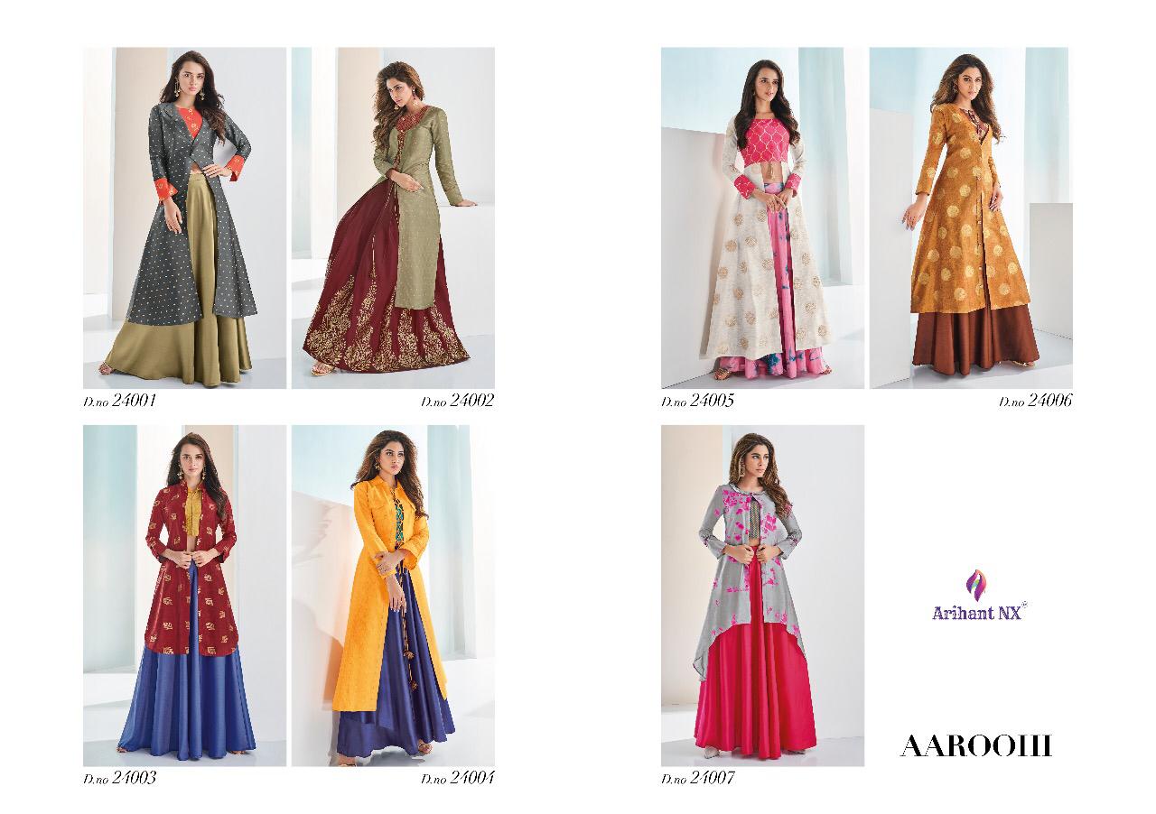SUI DHAAGA VOL 3 BY ARIHANT DESIGNER LAUNCHING NEW COLLECTION OF SEMI  GEORGETTE GOWN AT MANUFACTURER AND WHOLESALER RATE BY ASHIRWAD ONLINE  AGENCY - Ashirwad Agency